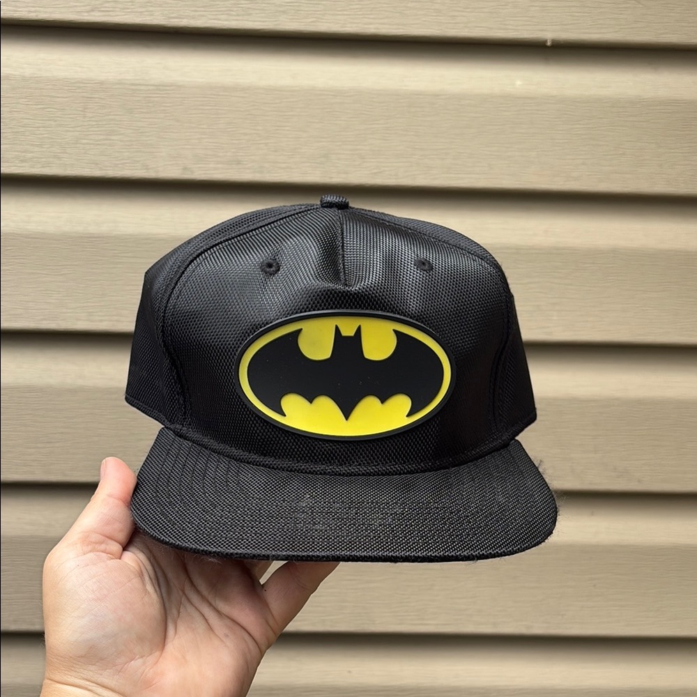 DC Black and Yellow Snapback Hat with Batman Logo